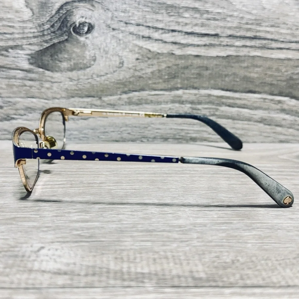 Kate Spade New York Leticia 0JNA Metal Eyeglass Frames Womens 135 Blue Polka Dot